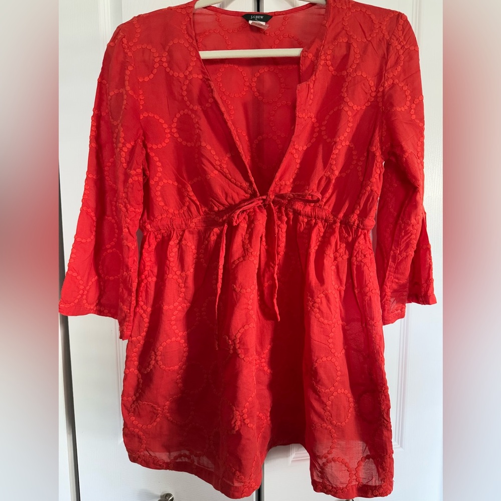 J CREW Burnt Orange Tunic Top